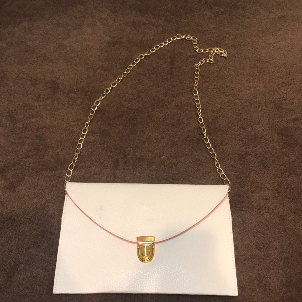 White Envelope Clutch